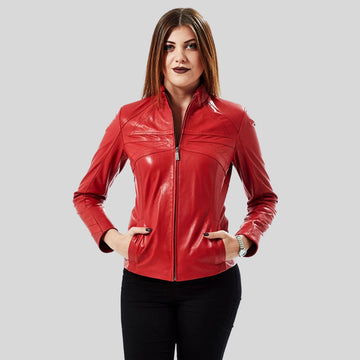 Classic Ladies Vintage Leather Jacket – Perfectly Timeless