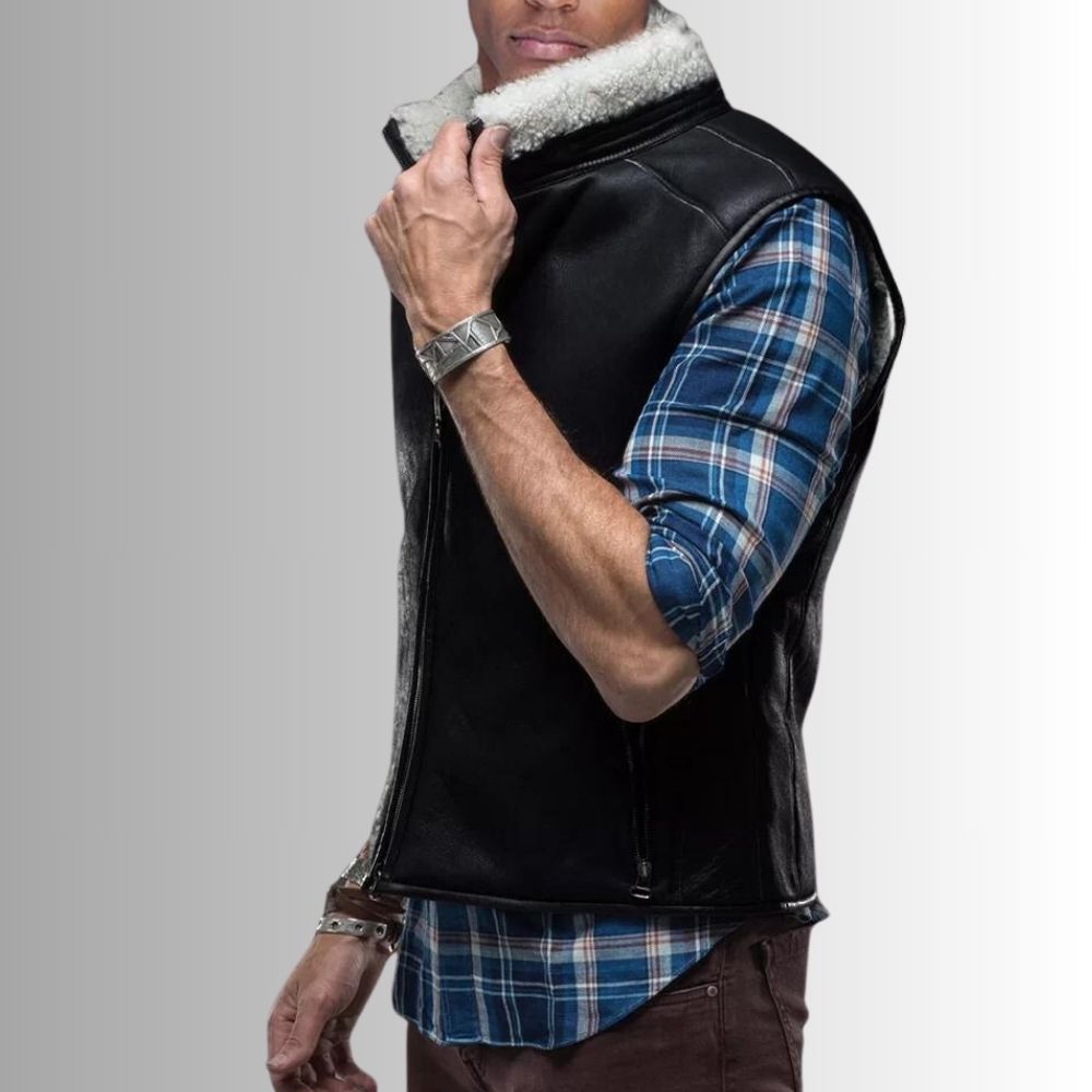 Sleek Leather Vest for Men – Embrace the Western Tradition