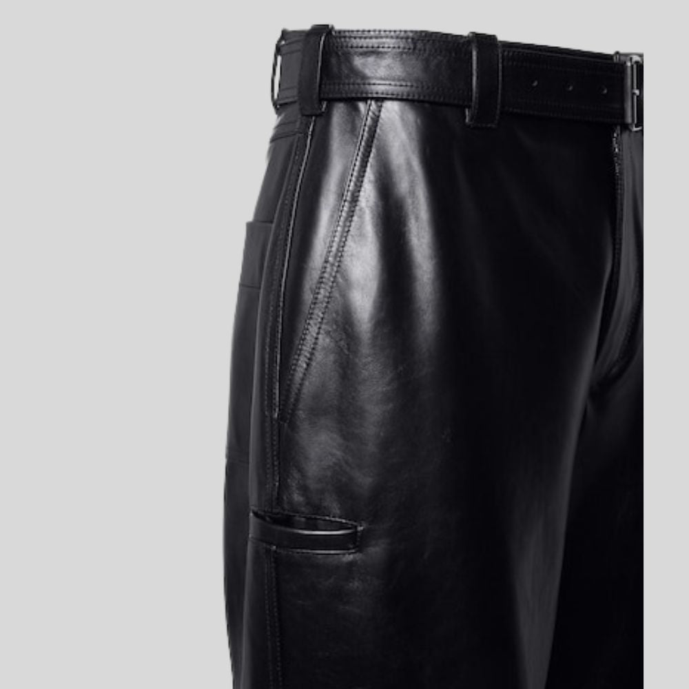 Premium Leather Pants for Men – Slim Fit and Modern Look