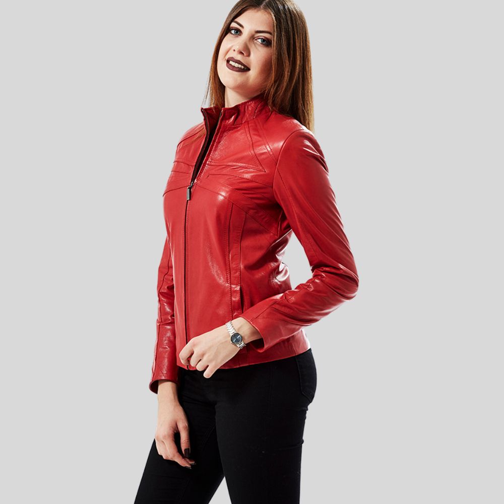 Classic Ladies Vintage Leather Jacket – Perfectly Timeless