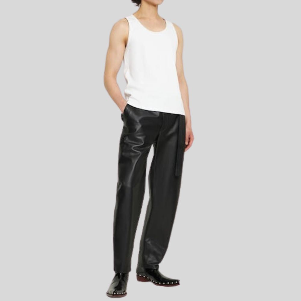 Premium Leather Pants for Men – Slim Fit and Modern Look