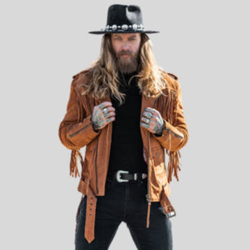 Mens Suede Western Fringe Jacket – Timeless Cowboy Gear