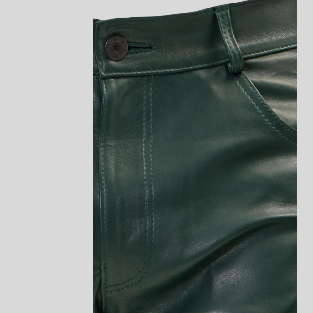 Premium Slim Leather Pants for Men – Timeless Appeal