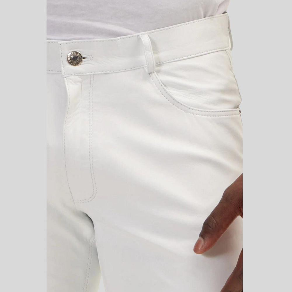 Mens Slim Leather Pants – Perfect for Any Occasion