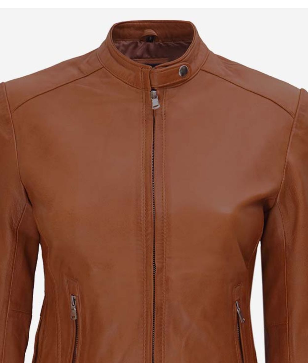 Female Leather Moto Jacket – Built for the Ride