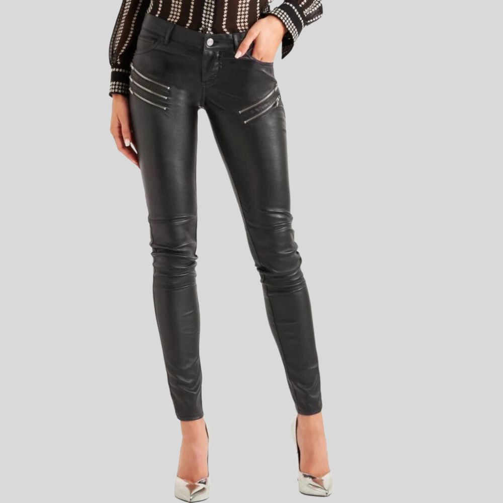 Classic Black Leather Pants for Women – Timeless Wardrobe Essential