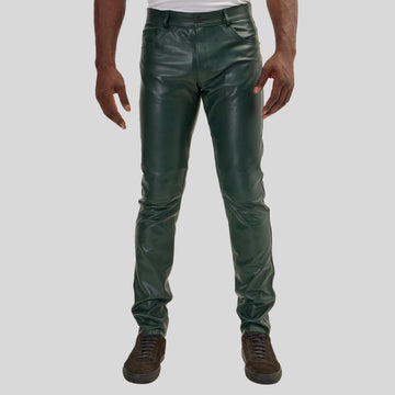 Premium Slim Leather Pants for Men – Timeless Appeal