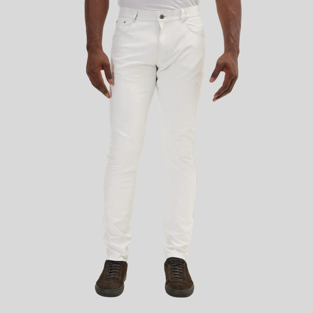 Mens Slim Leather Pants – Perfect for Any Occasion