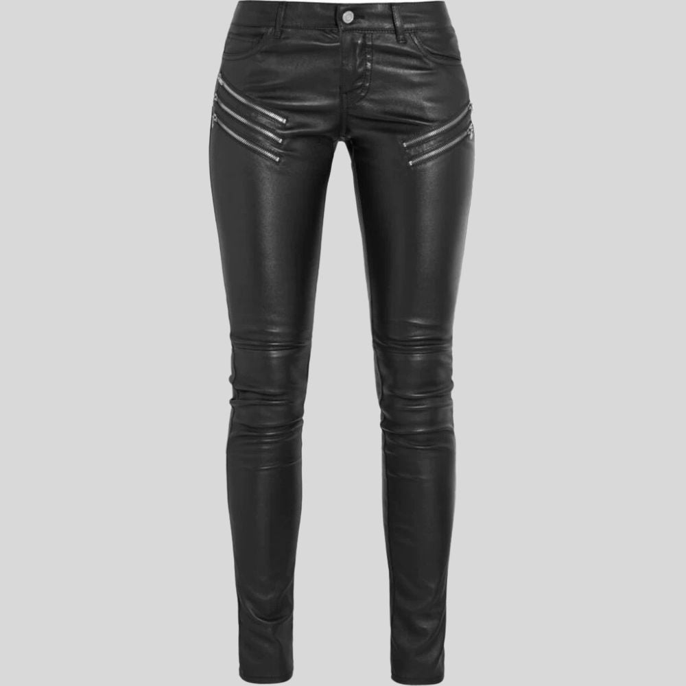 Classic Black Leather Pants for Women – Timeless Wardrobe Essential