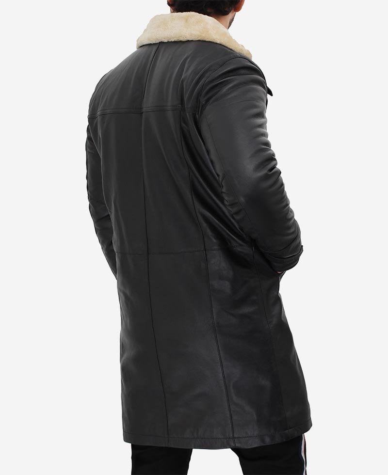 High-Quality Leather Trench Coat for Men – Perfect Fit and Finish