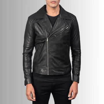 Mens Bold Leather Motorcycle Jacket – Ultimate Protection