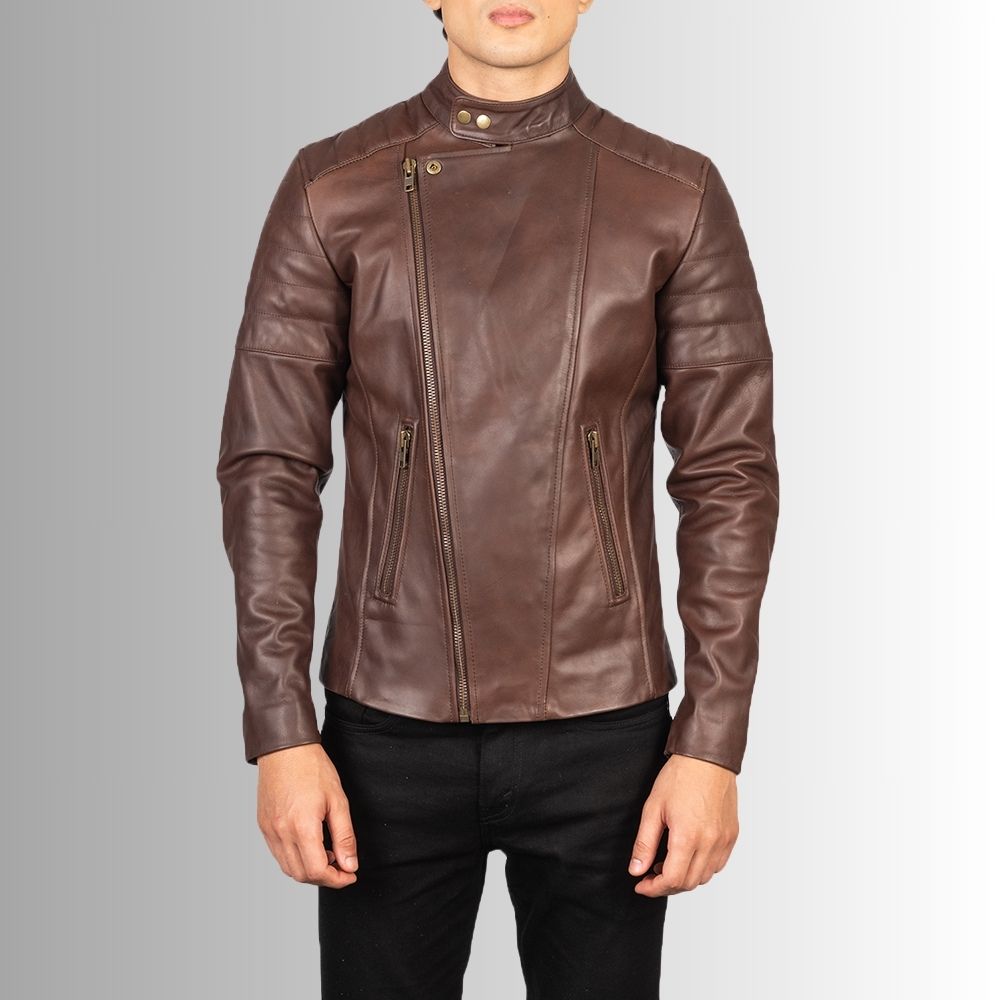 Mens Classic Leather Motorcycle Jacket – Timeless Riding Gear