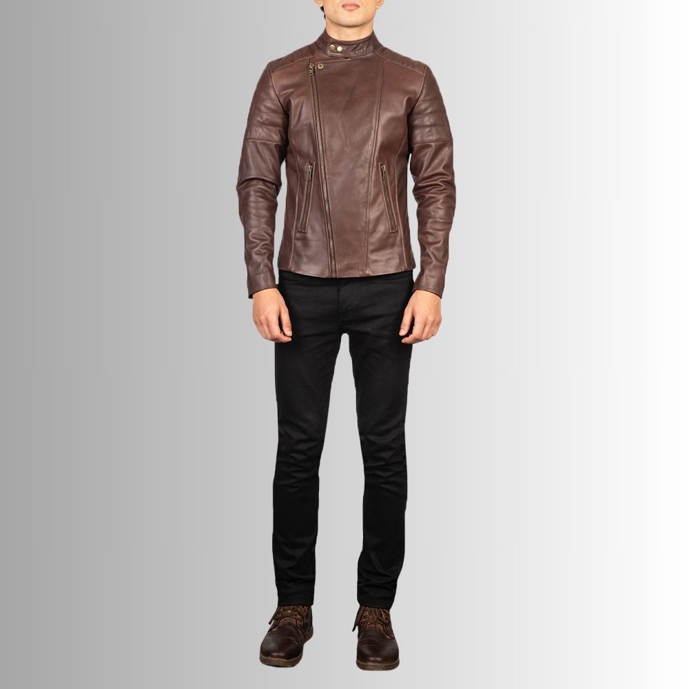 Mens Classic Leather Motorcycle Jacket – Timeless Riding Gear