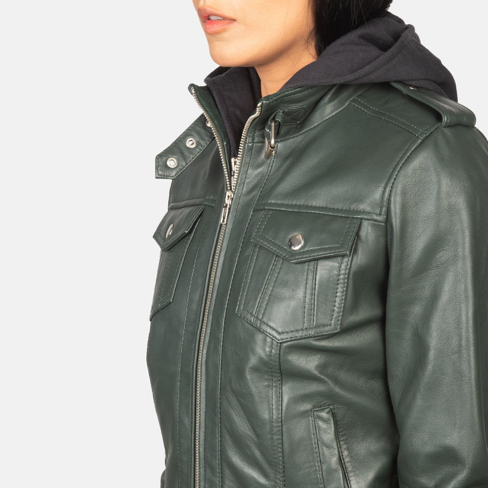 Feminine Bomber Womens Leather Jacket – Modern Edge
