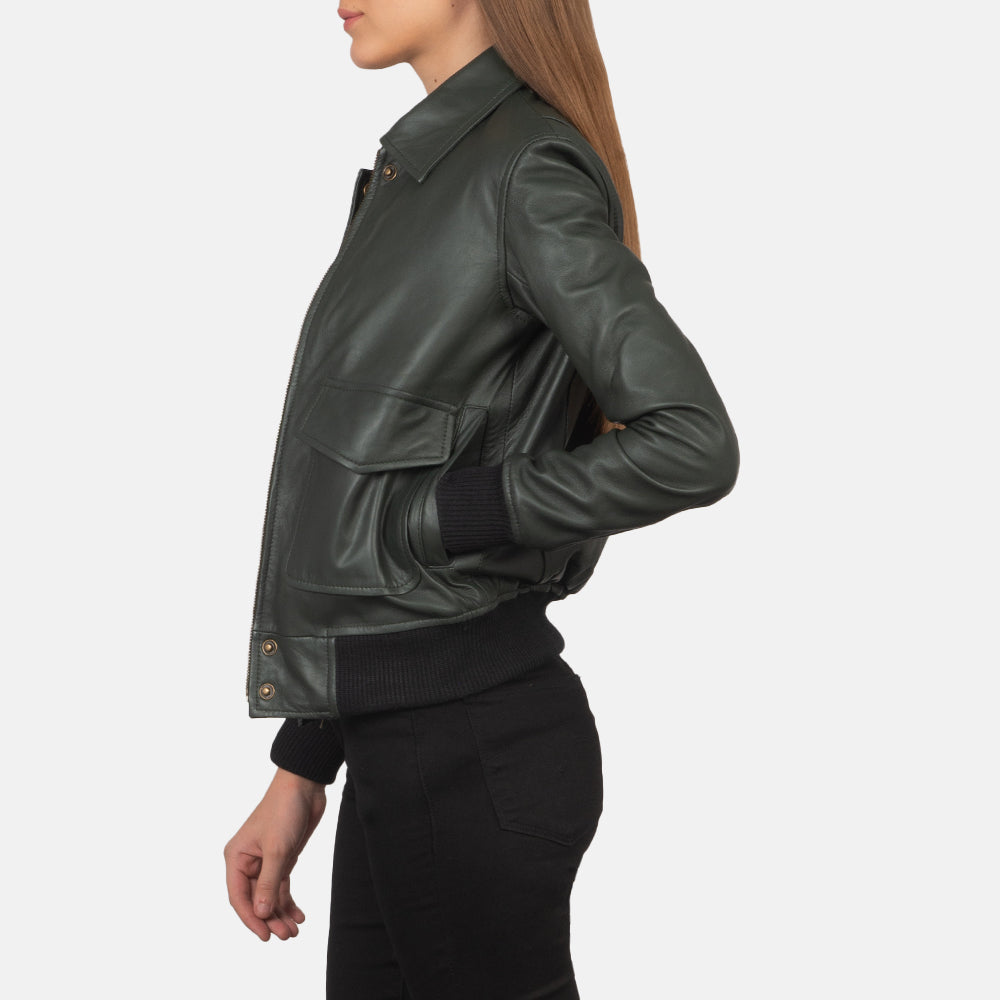 Ultimate Womens Leather Bomber Jacket – High-Quality Craftsmanship