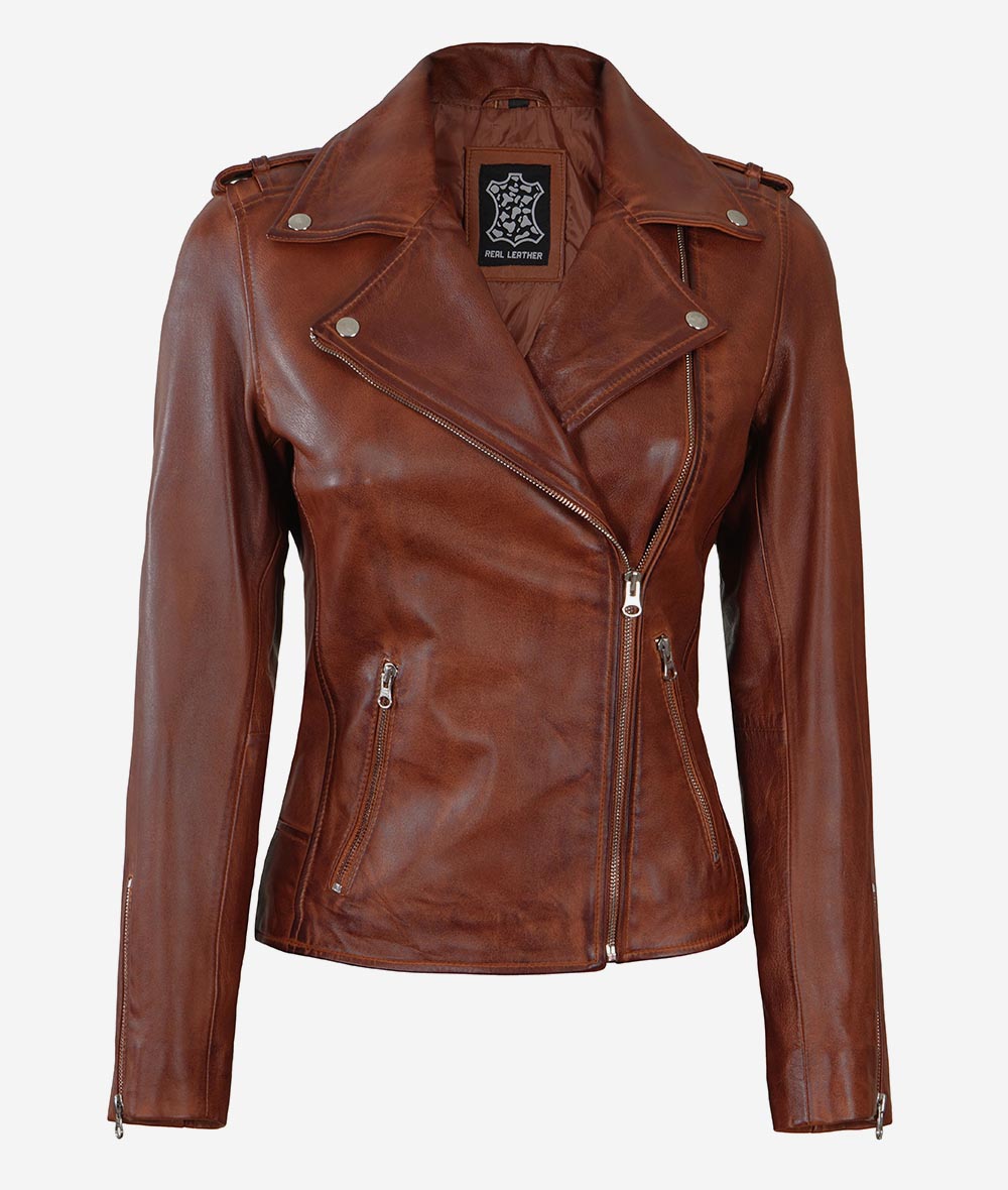 Womens Motorcycle Jacket – Authentic Leather Look