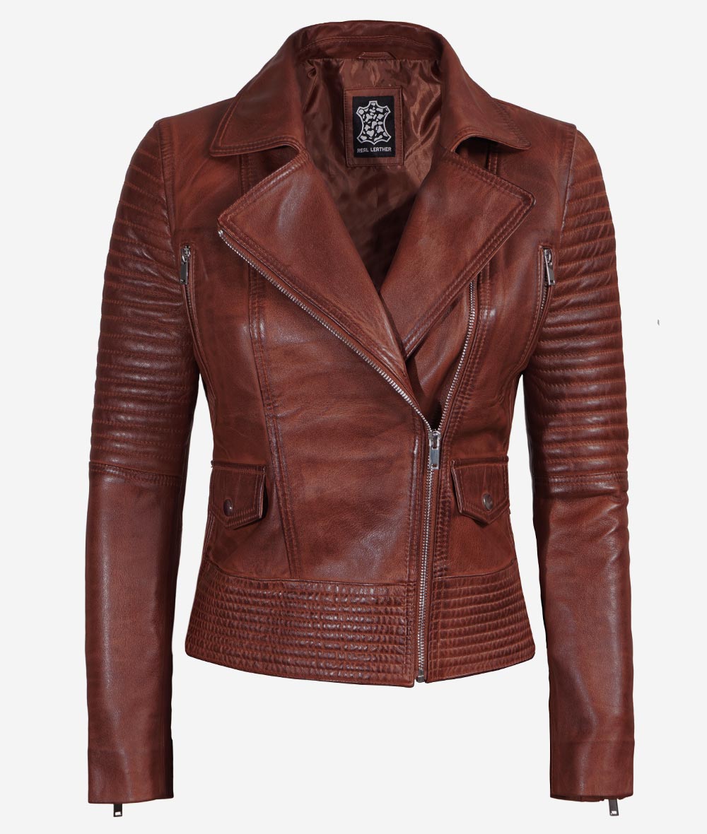 Ladies Leather Motorcycle Jacket – Classic Moto Look