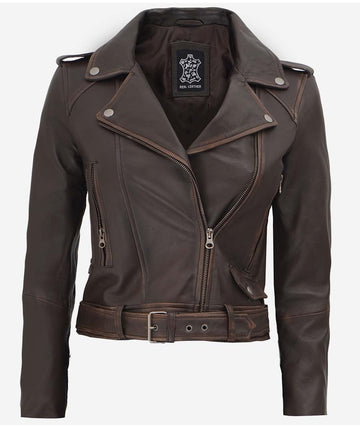 Womens Moto Leather Jacket – Edgy and Elegant