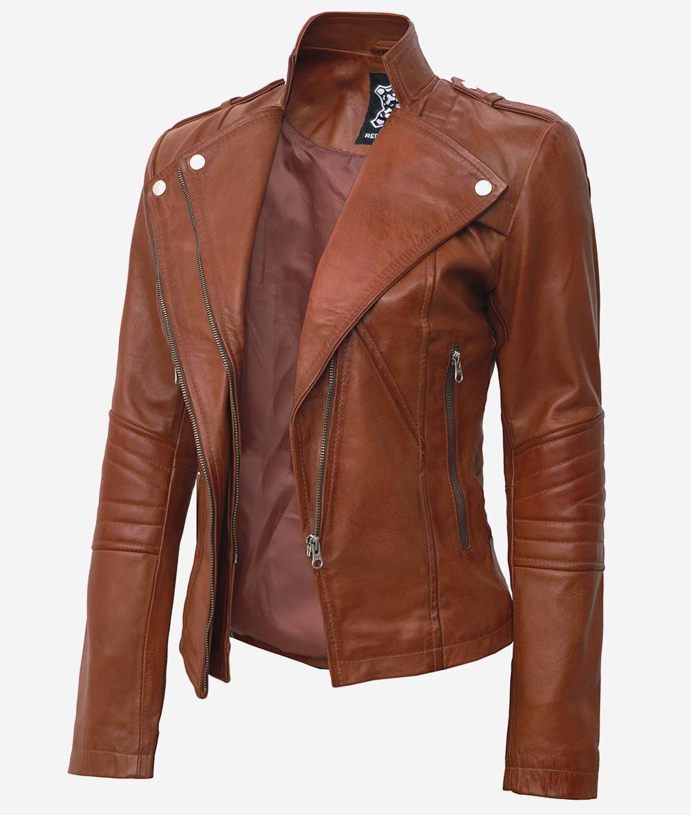 Womens Leather Moto Jacket – Sleek and Stylish