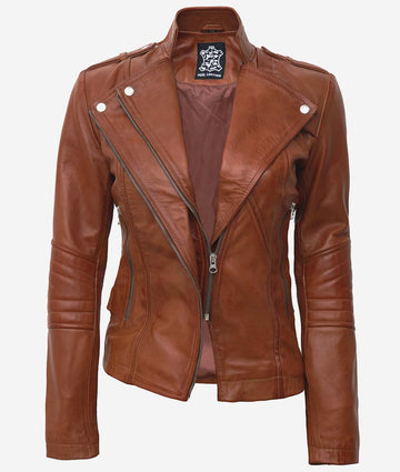 Womens Leather Moto Jacket – Sleek and Stylish