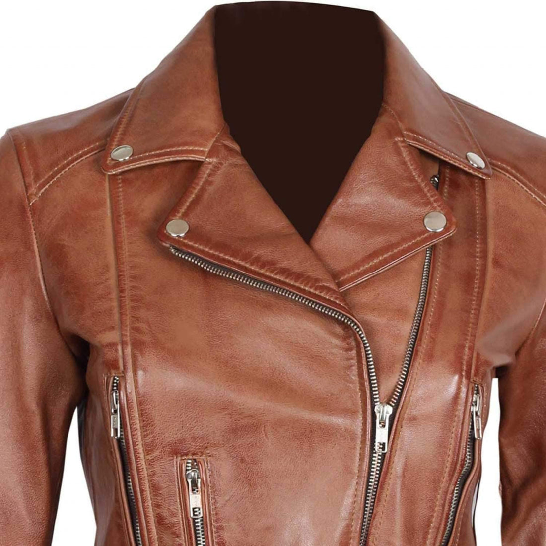 Female Leather Moto Jacket – Fierce and Functional