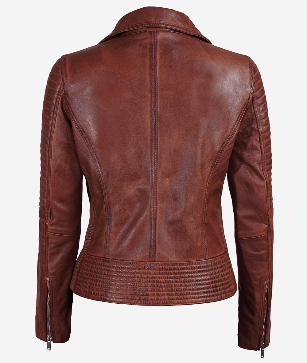 Ladies Leather Motorcycle Jacket – Classic Moto Look