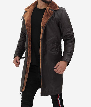 Leather Trench Coat for Men – Bold and Timeless