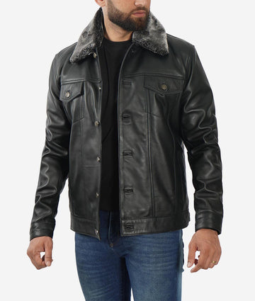 Top-Quality Mens Shearling Jacket – Ultimate Cold Weather Gear