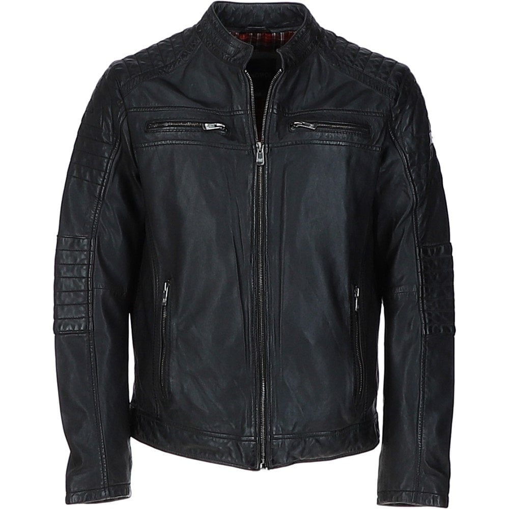 Mens Vintage Leather Motorcycle Jacket – Iconic Biker Look