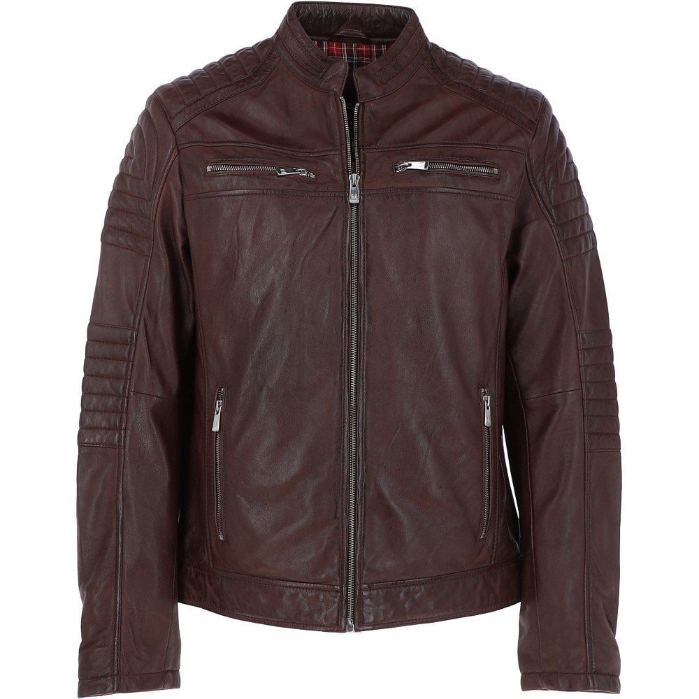 Premium Genuine Leather Biker Jacket for Men – Modern Classic