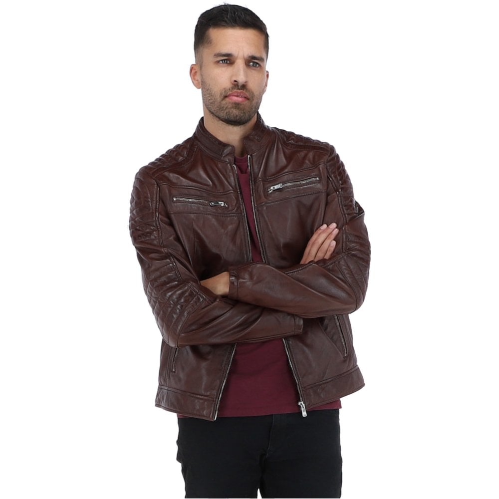 Premium Genuine Leather Biker Jacket for Men – Modern Classic