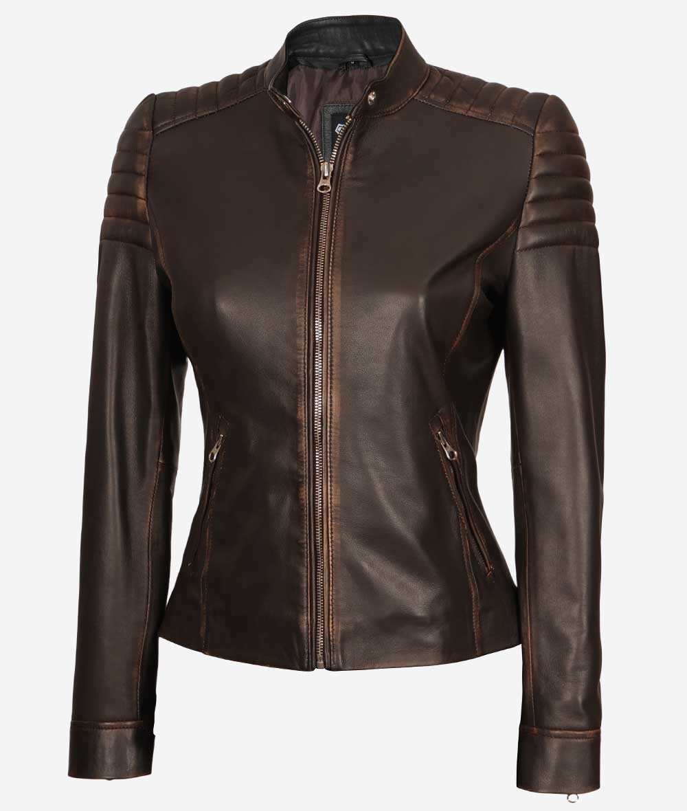 Womens Leather Motorcycle Jacket – Crafted for Comfort