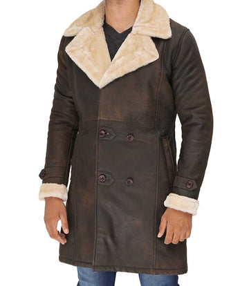 Mens Long Leather Trench Coat – Ultimate Cold Weather Gear