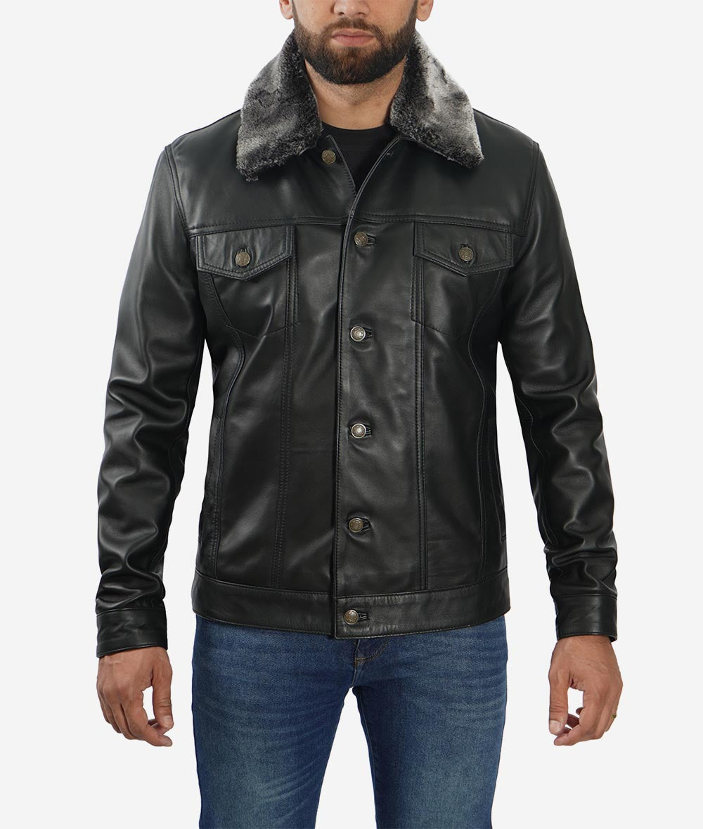 Top-Quality Mens Shearling Jacket – Ultimate Cold Weather Gear