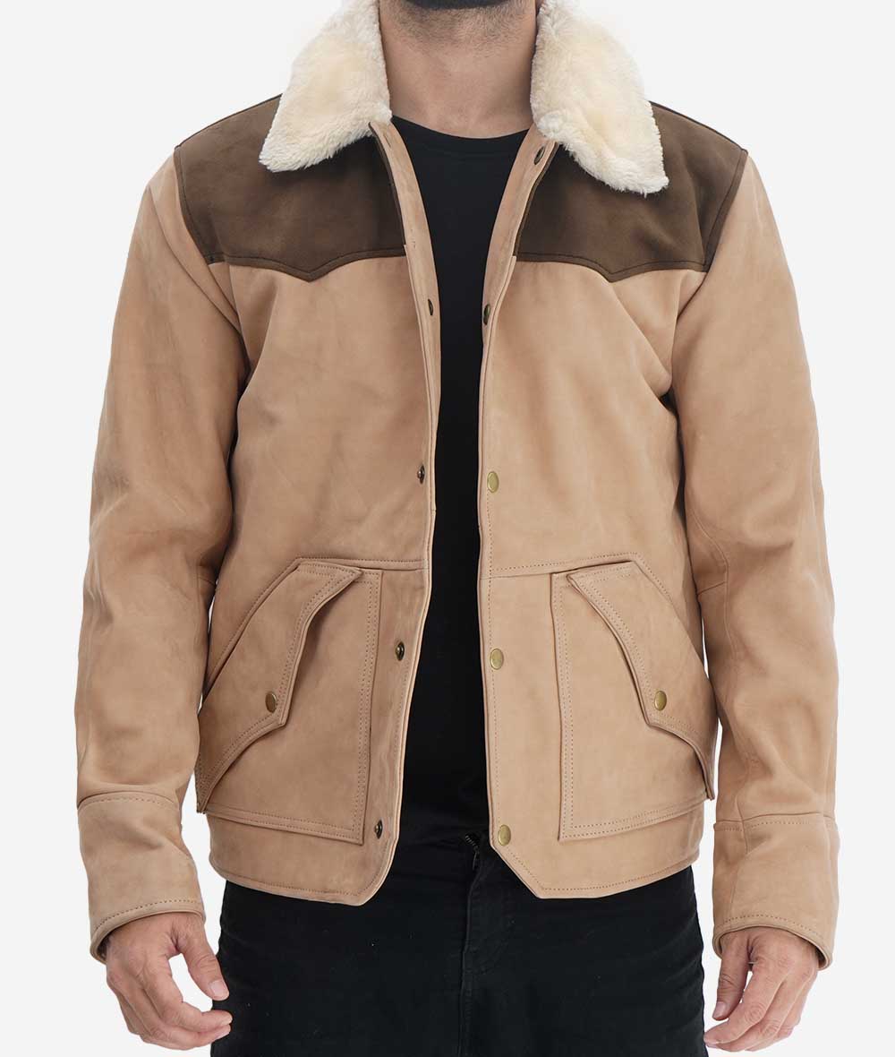 Luxurious Mens Shearling Jacket – Classic Winter Warmth