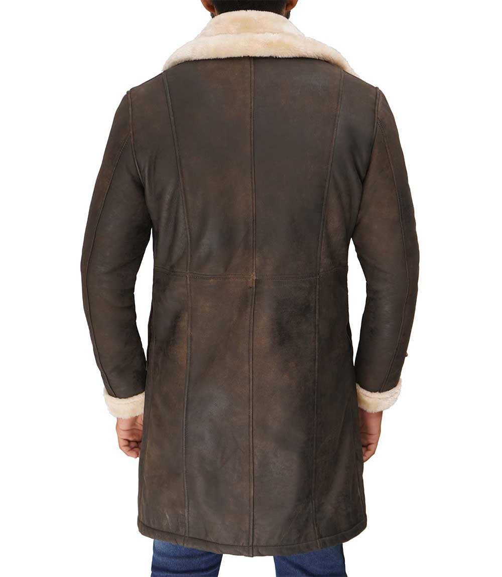 Mens Long Leather Trench Coat – Ultimate Cold Weather Gear