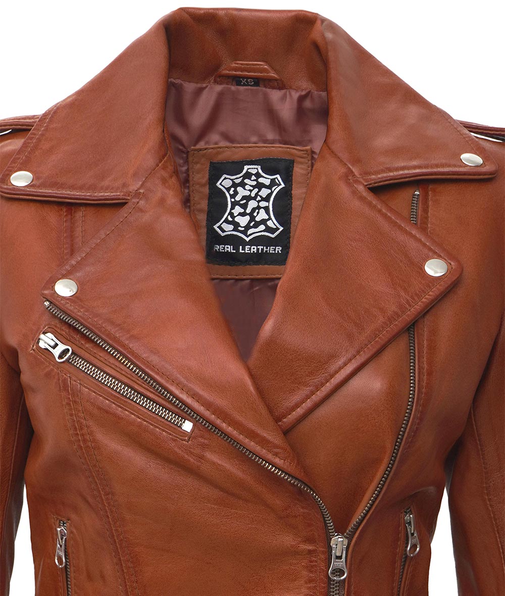 Womens Leather Moto Jacket – Luxury and Performance