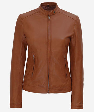 Female Leather Moto Jacket – Built for the Ride