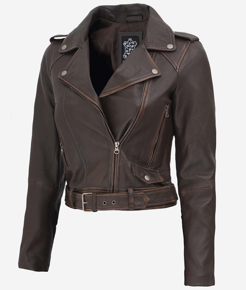 Womens Moto Leather Jacket – Edgy and Elegant